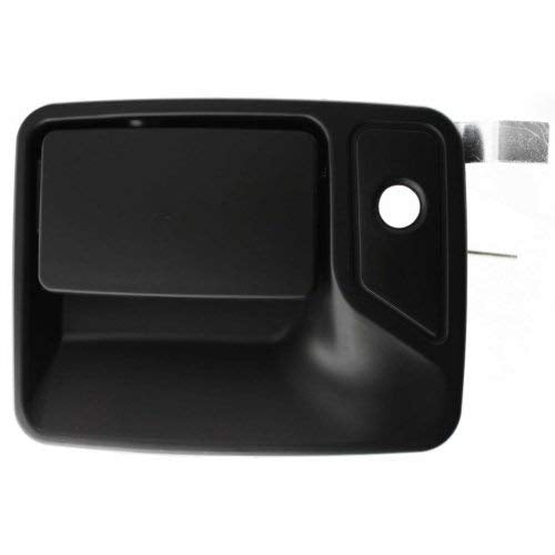 Evan Fischer Exterior Door Handle Compatible With F-Series Super Duty 99-16/Excursion 00-05 Front Lh Outside Smooth Black W/Keyh
