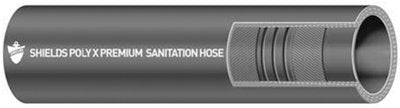 Shields Premium Rubber Sanitation Hose - Series 101 (Size: 1 1/2'' X 12 1/2')