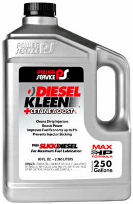 Power Service Diesel Kleen + Cetane Boost 64 oz, Plastic, Grey, Model 3064-06