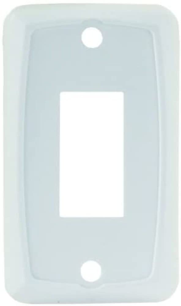 Jr Products 12845 White Single Switch Face Plate