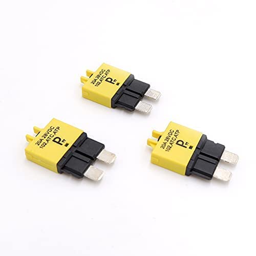 Parts Ptt Automotive Atc/Ato Circuit Breakers T3, Manual-Reset Thermal (20A, 3Pcs)