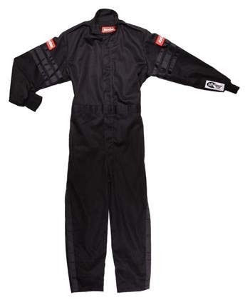 Racequip Unisex-Child Kids Single Layer Suit (Black, Small)
