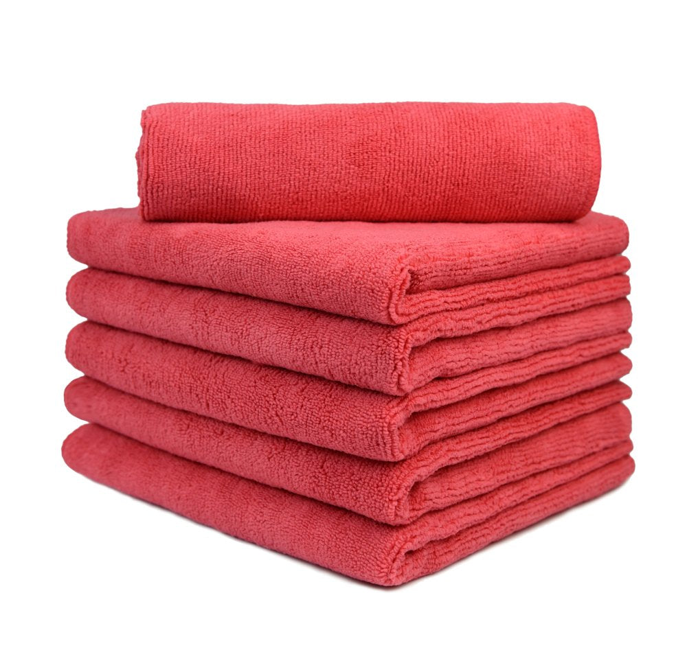 Carcarez Microfiber Cleaning Cloth - Ultra Absorbent Car Towels Traps Grime & Liquid For Streak-Free Mirror Shine, Scratch Proof