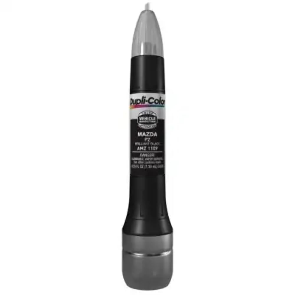 Dupli-Color Amz1109 Scratch Fix All-In-1 Exact-Match Automotive Touch-Up Paint – Mazda Brilliant Black – 0.25 Oz. Paint Pen