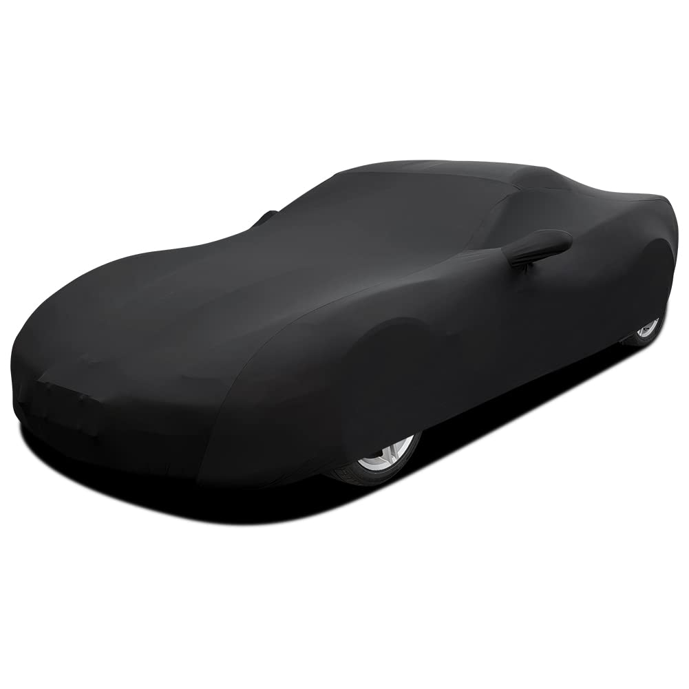 Winpower Indoor Sports Car Cover 163-181 Inches Velvet Stretch Dust-Proof Protection Full Car Cover For Underground Garage, Car