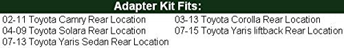 Rear Deck Speaker Adapter Spacer Rings Fits 2002-2011 Camry & 2003-2013 Corolla 6X9 - Sak008_69-1 Pair