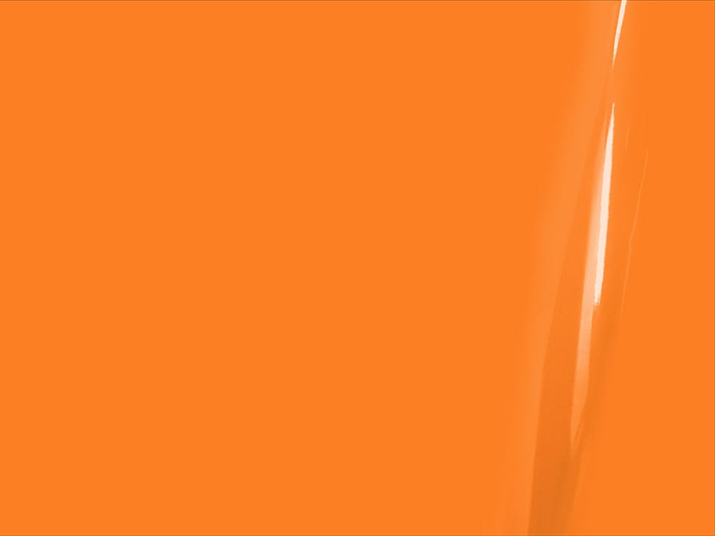 3M 2080 Series G54 Gloss Bright Orange - 5Ft X 2Ft - 10Sq Ft - Dual Cast Thick Vinyl Car Wrapping Film - Vehicle Sheet Roll