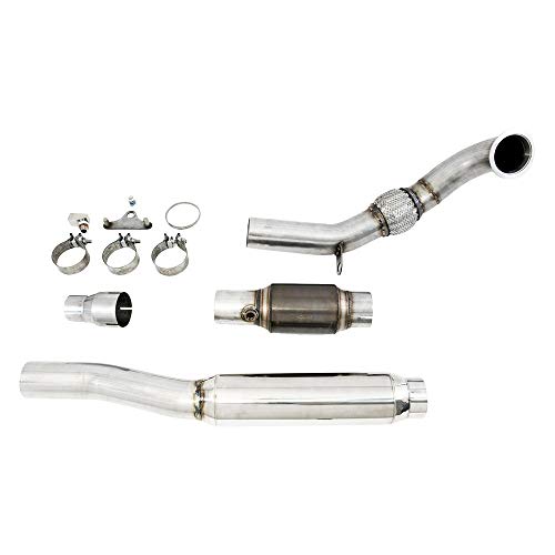 Awe Tuning Mk6 Gli 2.0T - Mk6 Jetta 1.8T Track Edition Exhaust - Polished Silver Tips - 3020-22026