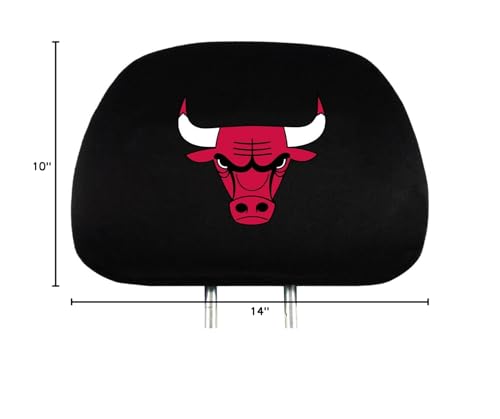Nba Chicago Bulls Head Rest Covers, 2-Pack