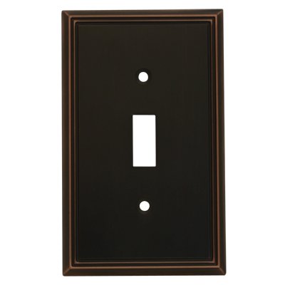 Cosmas 65003-ORB Oil Rubbed Bronze Single Toggle Switch Plate Switchplate Cover
