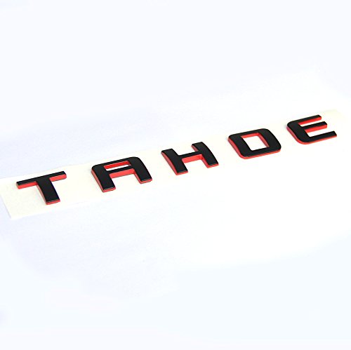 Yoaoo 3X OEM Tahoe Red Line Nameplate Emblem Badge Letter 3D Logo for Suburban Original Redline