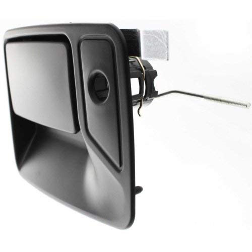 Evan Fischer Exterior Door Handle compatible with F-SERIES SUPER DUTY 99-16/EXCURSION 00-05 Front LH Outside Smooth Black w/Keyhole