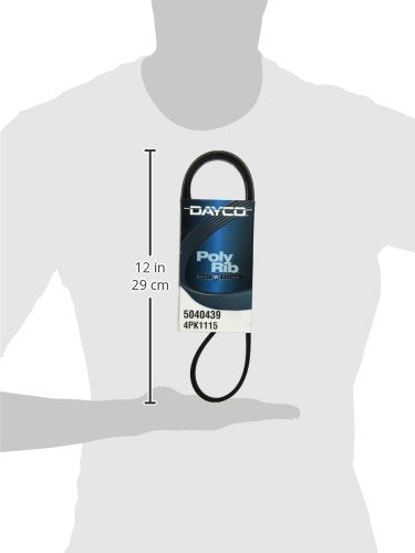 Dayco 5040439 Serpentine Belt , Black