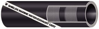 Shields Exhaust/Water Hose Without Wire - Series 200 (Size: 2'' X 12 1/2')