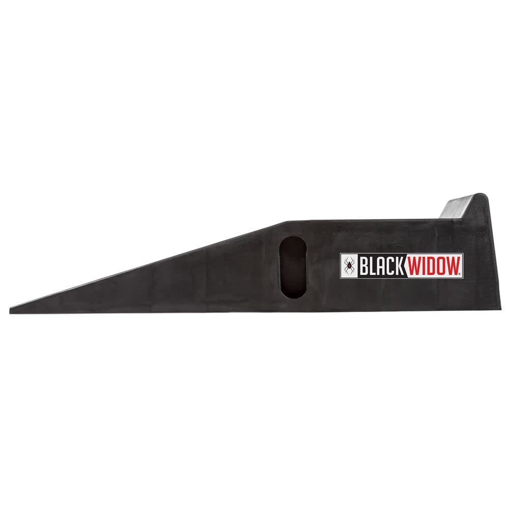 Black Widow PSR295 Plastic Car Service Ramps - Lifts Vehicles 6.25'' H for Maintenance or Oil Changes - Each Ramp is 12'' W - Pa