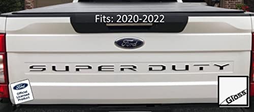 Decal Mods 2020-2022 Super Duty Tailgate Letter Inserts Overlays Decals Stickers (Thin) For Ford (2020-2022) F250 F350 F450 (Whi