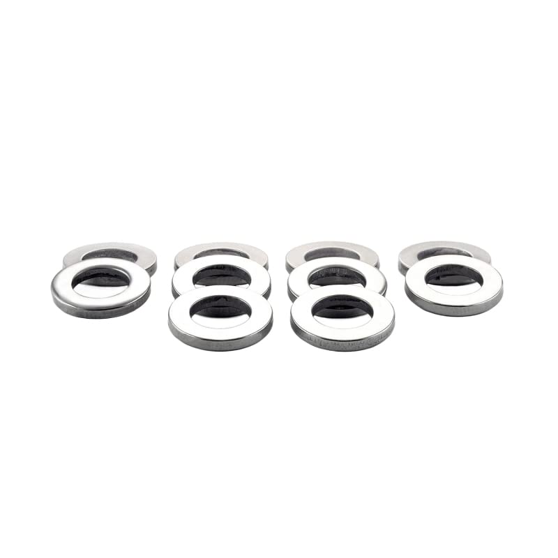 Mcgard 78713 Stainless Steel Cragar Center Hole Mag Washer - Pack Of 10,Silver