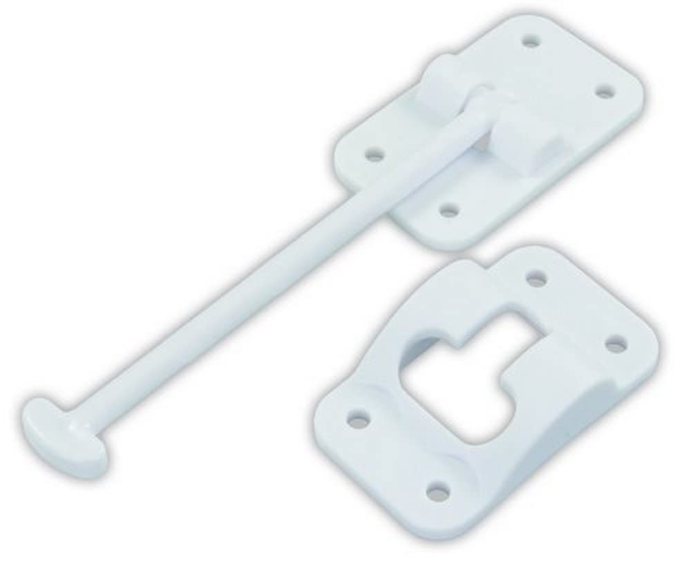 JR Products 10444 Plastic T-Style Door Holder - Polar White, 6