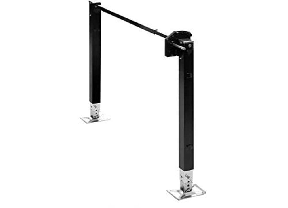 Stromberg Carlson LG-183708 Manual Landing Gear System for 5th Wheel Trailers & RVs – 4,000 lb Dynamic Load Capacity per Leg, Trailer Landing Gear Crank Handle Included - Black