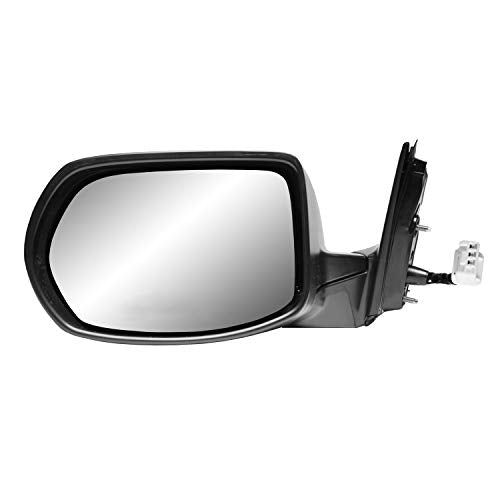 Fit System Driver Side Mirror For Honda Cr-V Lx, (Us Built, Textured Black W/Ptm Cover, Foldaway), W/O Turn Signal, W/O Bsds, W/