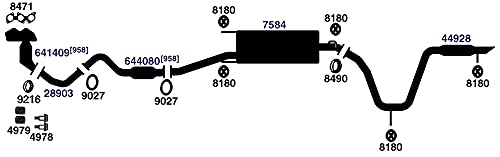 AP Exhaust Products 4978 Exhaust Bolt/Spring