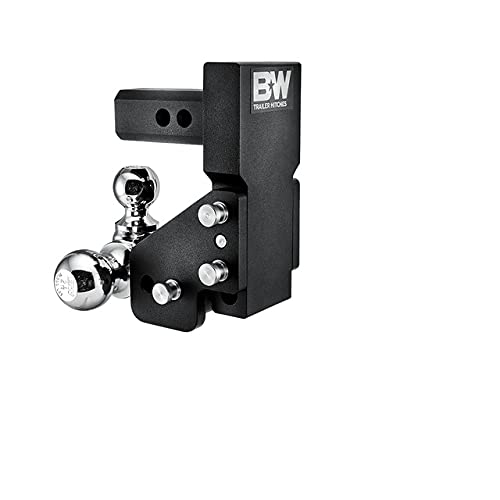 B&W Trailer Hitches MultiPro Tow & Stow, 2 Receiver, Tri-Ball, 10,000 GTW, 2.5 Drop, Black - TS10064BMP
