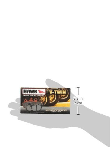 Hawk Performance Hmc196Hh Metallic Motorcycle Brake Pad Set