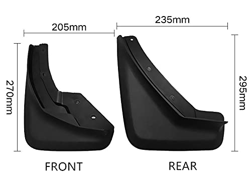 Mud Flaps Kit For 2024 Volvo Xc40 2019-2023 Mud Splash Guard Front And Rear 4-Pc Set By Topgril