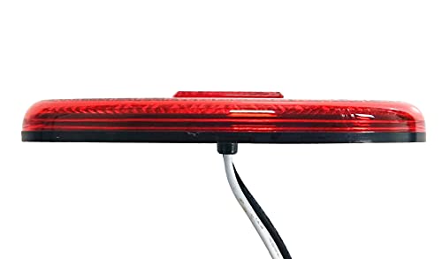 Dream Lighting 12V Trailer Side Marker Light Led 4X1.7 Inch Oval Red/Amber Led Clearance Marker Lights Surface Mount Rv Camper T