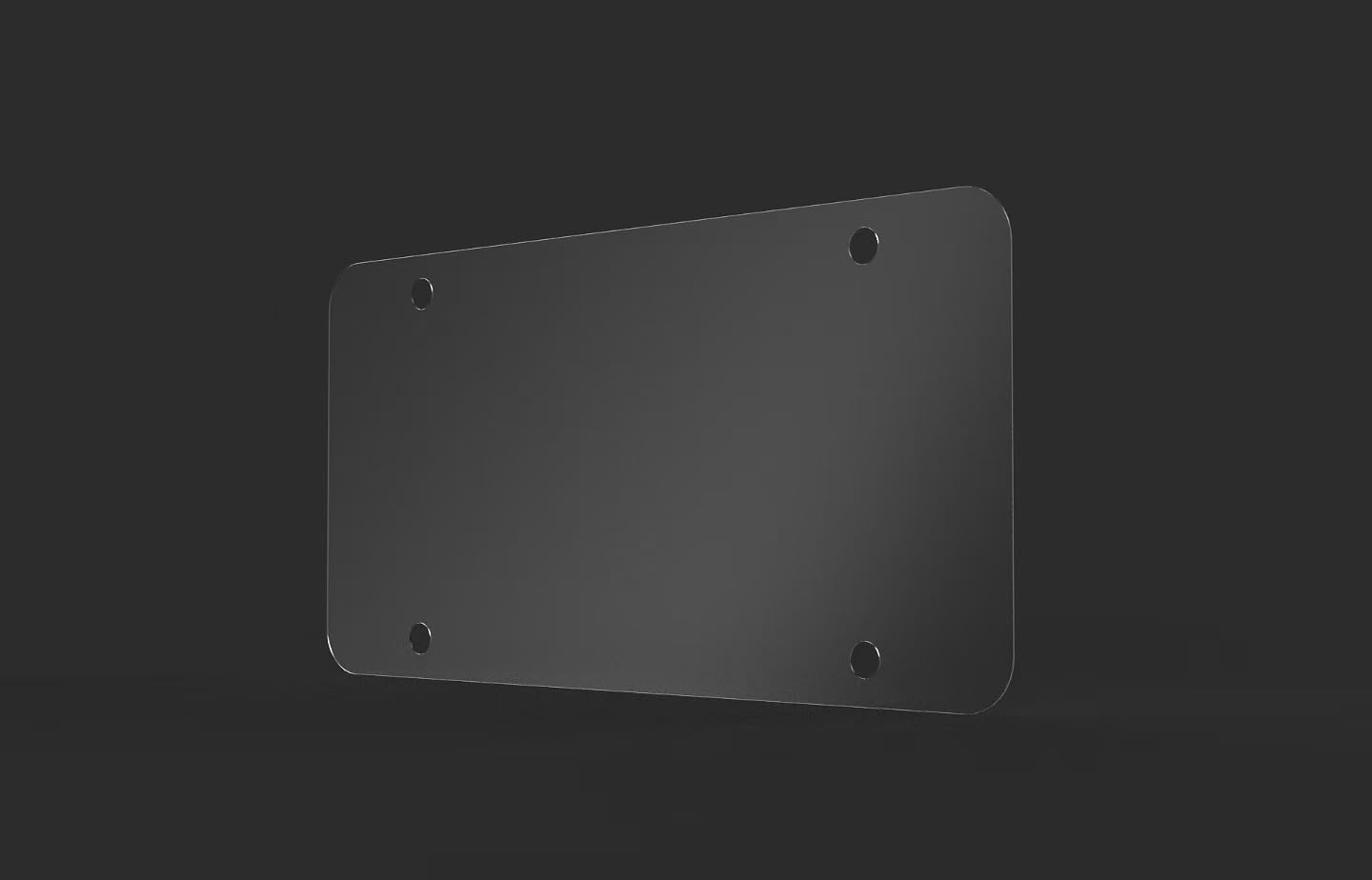 License Plate Transparent Security Frame, Privacy Focused Design,Clear Reflective Waterproof Tag and Weatherproof Shield,Anti-Gl