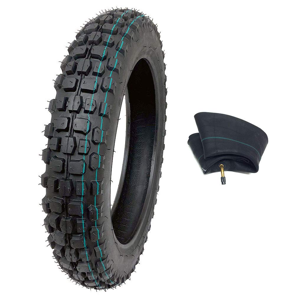 Mmg Combo Off Road Knobby Tire Size 3.00-10 And Inner Tube Size 2.75/3.00-10 Tr87 Valve Stem