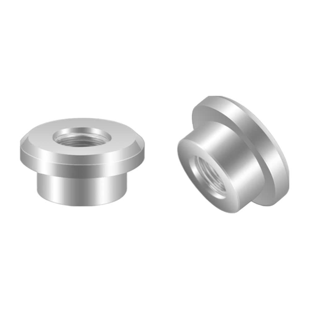 1/8 Npt Female Threaded Stepped Weld On Bung Fitting Aluminum 2Pcs