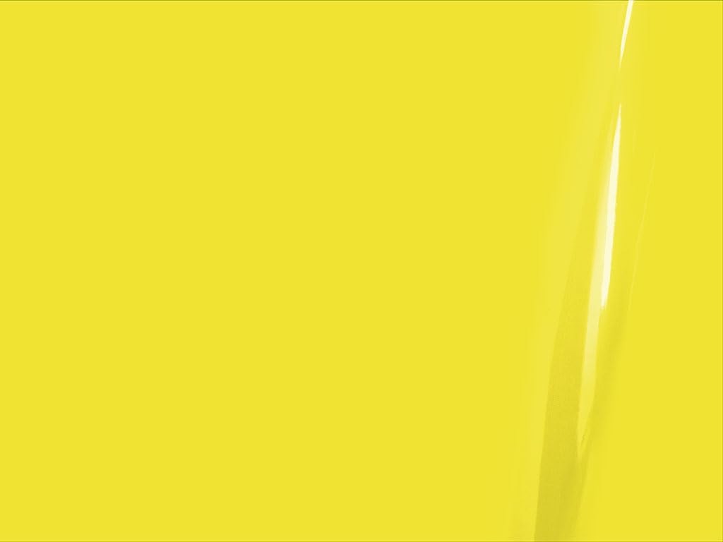 3M 2080 Series G55 Gloss Lucid Yellow - 5Ft X 6Ft - 30Sq Ft - Dual Cast Thick Vinyl Car Wrapping Film - Vehicle Sheet Roll