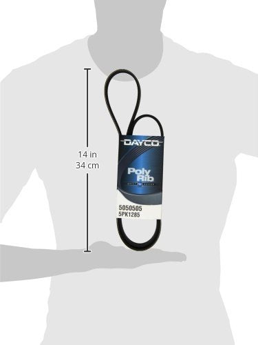 Dayco 5050505 Serpentine Belt , Black