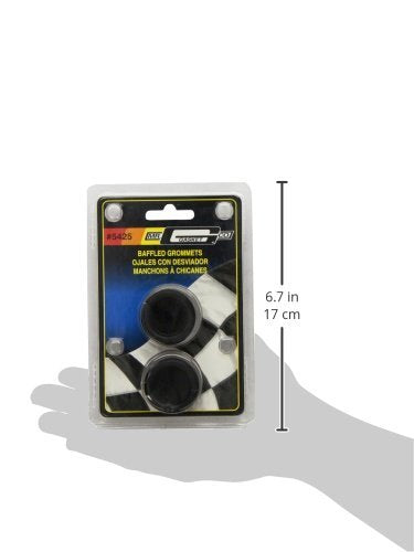 Mr. Gasket Baffled Breather Grommets, Black