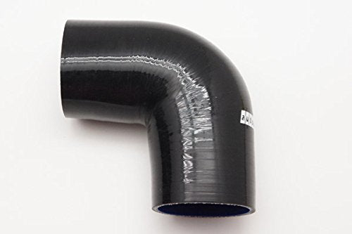 Autobahn88 Automotive Silicone Hose Bend, 90-Deg Elbow Coupler, ID=1'' (25mm), Leg Length 3.13'' (80mm), Wall Thickness= 0.16'' 