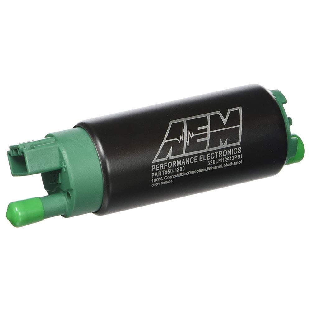 Aem 50-1200 E85 In-Tank Fuel Pump, Black, 4.055 X 1.535 X 1.535 Inches