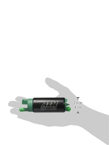 Aem 50-1200 E85 In-Tank Fuel Pump, Black, 4.055 X 1.535 X 1.535 Inches