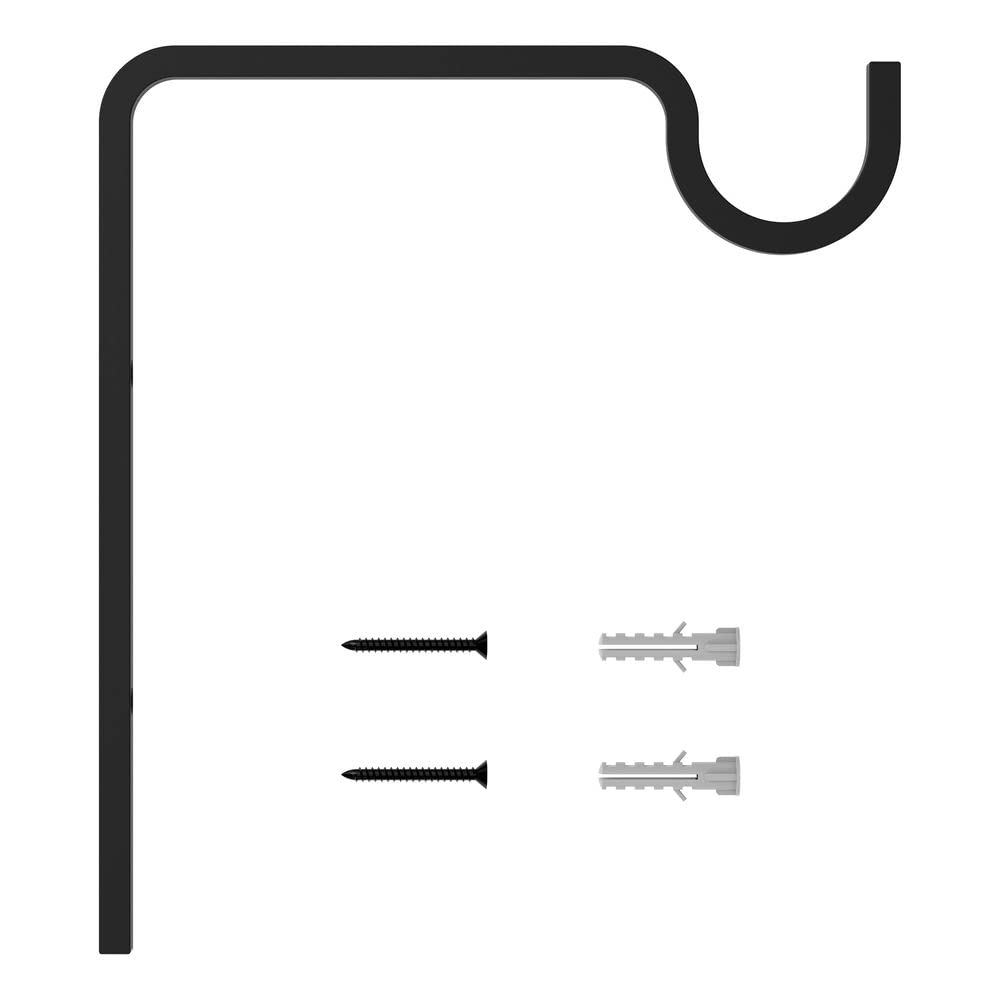 National Hardware N275-507 Extended Wall Hook, 9'', Black