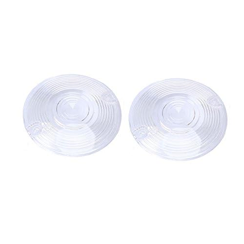 Zytc White Clear Harley Turn Signal Lens Lenses Covers 3 1/4'' For Harley Touring Flat Electra Glide Road King Pack Of 2