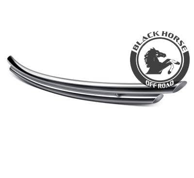 Black Horse Off Road Double Layer Stainless Steel Rear Bumper Guard Protector Compatible With 2019-2022 Toyota Rav4 8D93947Ss-Dl