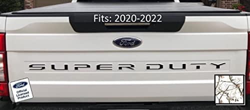 Ford Super Duty Letter Inserts Inlays Decals Stickers (Thin) For Tailgate (2020-2022) F250 F350 F450 (Realtree Aps Snow) - Aps