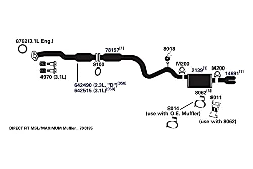 AP Exhaust Products 700185 Exhaust Muffler