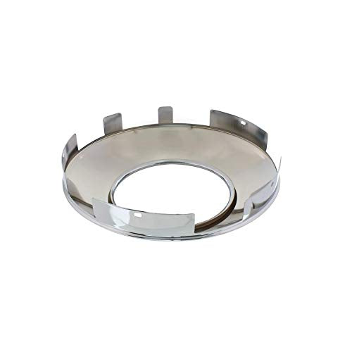 United Pacific 10109 - Axle Hub Cap - Front, Universal Chrome, With Hubometer Hole - 1'' Lip