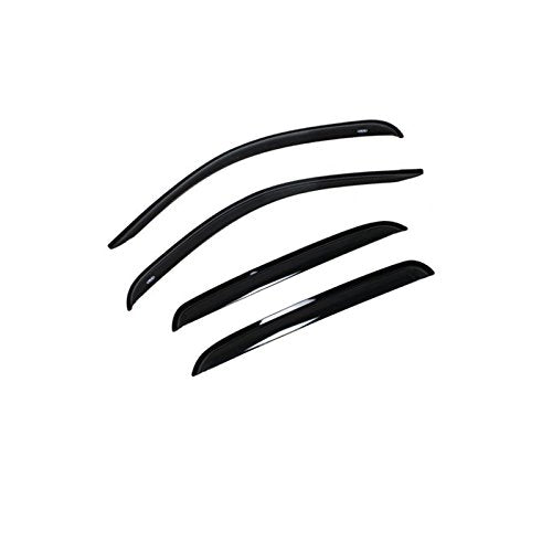 Gldifa In-Channel Rain Guards Window Visor Compatible With 2004-2015 Nissan Titan Crew Cab Wind Deflector Smoke
