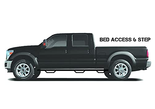 N-Fab Nerf Steps For Ram | Wheel-To-Wheel W/ Bed Access, Heavy Duty Steel, Gloss Back | D10103Cc-6 | Fits 2014-2015.5 Ram 1500,