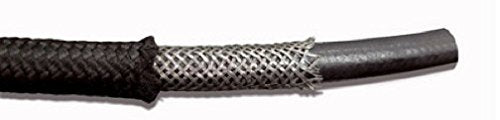 Autobahn88 Synthetic Rubber Hose With Dual-Layer Braided (Lightweight Fiber + Stainless Steel) For Fluids : Fuel, Oil, Water, Co