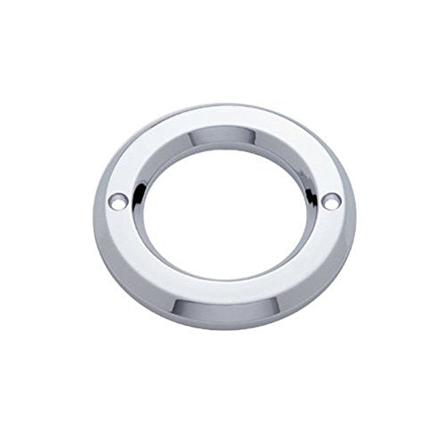 United Pacific (10) Round Chrome Bezels/Covers 2 LED Side Marker Clearance Lights