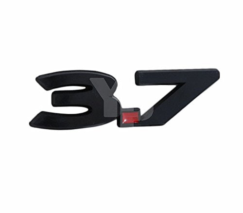 Mustang 3.7 V6 Black Emblem W/Red Decimal Point