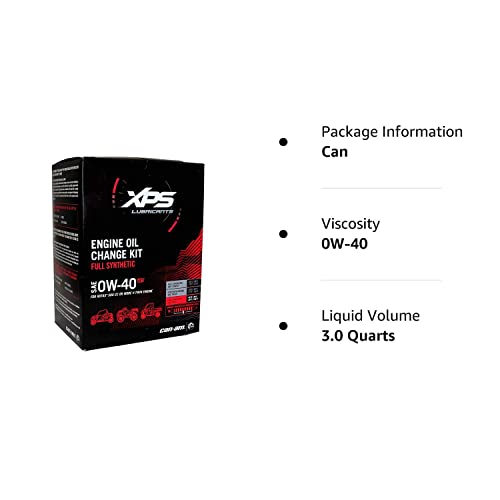 Can-Am New Oem 4T 0W-40 Synthetic Blend Oil Change Kit Rotax 500 V-Twin, 9779259